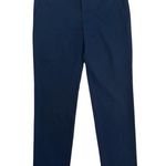 Gucci Navy Blue With Gold Chain Belt Tapered Trousers Size 44 US Size 8 Photo 0