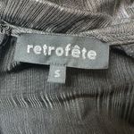 Retrofête Silver Metallic 80s Belt Tiered Mini Dress Holiday New Year's Eve S Silver Photo 2