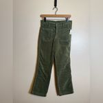 Free People  High Time Velvet Kick Flare Pants Chive Photo 1