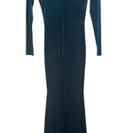 Lurelly  Parisienne Velvet Floor Length Gown with Slit‎ Long Sleeve Formal Size 2 Photo 11