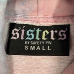 Sisters Shirt Womens Small Blue Pink Tie Dye Hoodie Sweatshirt Casual Athleisure Photo 6