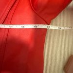 Red Faux Leather Moto Jacket – Tagged Kids 150cm Fits Women’s XS/S Photo 3