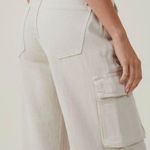Cotton On  Cargo Wide Leg Jeans in Ecru Denim Photo 2