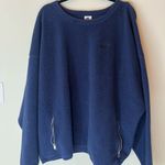 Nike  Women's Navy Blue Sherpa Crewneck Photo 0