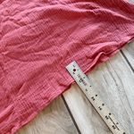 Garnet Hill Womens Sleeveless Pink V-Neck Midi Dress XS Gauze Photo 4