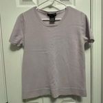 Andrea Jovine Women’s Vintage 
Purple Short Sleeved 70% Lambwool M Sweater Photo 0