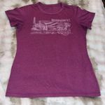 Hard Rock Cafe Women’s Graphic T-Shirt Top Medium Pink Cotton Washington DC Photo 0