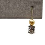 Vintage Avon 925 Sterling Silver‎ Pink Pearl Rhinestone Dangle Drop Earrings Photo 2