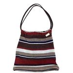 The Sak  Elliott Lucca Brown/Multicolor Striped Hand Crochet & Leather Hobo Purse Photo 0