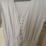 Aerie Rock N Ruffle White Dress Photo 1