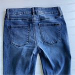 White House | Black Market WHBM Skinny Ankle Jeans Blue Size 2P Petite Sequin fray Photo 6