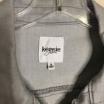 Kensie Gray Jean Jacket Custom Handmade Embroidered Flowers Eyes Sm Photo 2