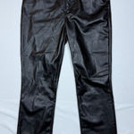 Gap Vintage Slim High Rise Faux Leather Pants Black Size 29/8R Photo 0