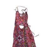 Raga Anthropologie Maxi Dress Women Small  Boho KeyHole Slit Festival Hippie Rave Photo 2