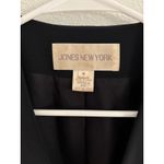 Jones New York Vintage 100% Silk Blazer Women 4 Navy Jacket Oversized Preppy 90s Photo 2