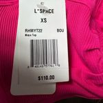 l*space L* Ribbed Maya Top in Bougainvillea Pink NWT Style RHMYT22 NWT Photo 5