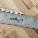 Seiko  Luxury Ladies Watch Two-Tone Bracelet Black Rectangular Dial Gold Markers Photo 14