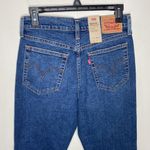 Levi's Levi’s Wedgie Straight busted knee raw hem short length ankle jeans size 28s Photo 3