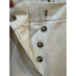 Reiss  Lily Pull-On Straight-Leg Trousers Button Fly Size 6‎ White Coastal Photo 10