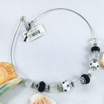 Facets 5th Avenue Art Glass Beaded Necklace Black Photo 2