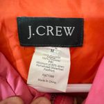 J.Crew VTG  Puffer down Vest Bright Pink Orange Reversible Quilted Zip Snap M Photo 5