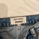 Reformation Charlie Cuffed High Rise Jean Shorts Photo 5