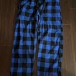 Blue Plaid Pajama Pants Photo 0