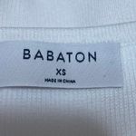 Aritzia Babaton White Rib Knit Sleeveless Square Neck Cami Crop Tank Top Size XS Photo 2