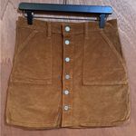 Lucky Brand Brown Corduroy Skirt Size 6 Photo 0