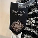 From India To You | Beaded Mini Hobo Bag Black Photo 1