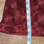 Wow Couture  Womens Geometric Embellished Mini‎ Dress Burgundy Red Large Photo 8