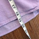 A New Day purple puff sleeve vneck crop blouse xs Photo 5