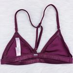 PINK - Victoria's Secret  Unlined Bralette  Racerback Red Glitter Photo 3