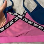 Nike The Indy Sports Bra in teal and pink Photo 6
