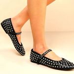 House of Harlow 1960 Bedazzled Studded Black Ballerina Flats size 8.5 NEW Photo 0