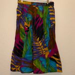 Vintage Colorful Tropical Print Skirt Size XL Photo 4