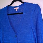 Lilly Pulitzer NEW Size S Blue Cardigan Sweater V Neck Button Photo 1