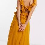 ASOS DESIGN Tiered Ruffle Dress, Mustard, 2 Photo 2