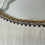 SUNDANCE TALISMAN Baba Boho White Maxi Ruffle embroidered Sleeveless Dress XL Photo 5