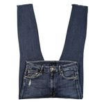 Mother High Waisted Looker Ankle Fray GUC $228 Size 27 J1544 Blue Photo 0