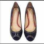 Johnston & Murphy Johnston Murphy Black Leather Heels Shoes Peep Toe 8 Photo 1