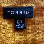Torrid  Mini Sweater Skater‎ Dress in Golden Yellow, Size 00 Photo 5