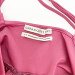 Urban Outfitters  Gianni Plunging Satin Strappy Romper Pink Rose Photo 10