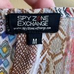 Spy  Zone Exchange Maxi Mixed Print Long Sleeve Dress Size Medium Photo 3