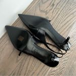 Tory Burch NWOB  Double T Buckle Mary Jane Slingback Heels in Black Sz 10 Photo 10