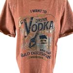 Cleo And Wolf Vodka Graphic T Shirt Dress S Funny Distressed Y2K Grunge‎ Photo 1