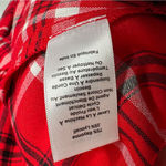 Talbots  NWT Red Plaid Long Sleeve A-Line Belted Midi Shirt Dress Size 18W Photo 8