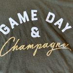 EXPRESS Game Day & Champagne Green & Gold S/S Tee Size XS Photo 3