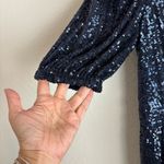 Trina Turk : Glam Party Sparkle Navy Sequin Jumpsuit Photo 3