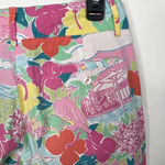 Lilly Pulitzer Vtg Floral Beach Bird Print Capris Photo 4
